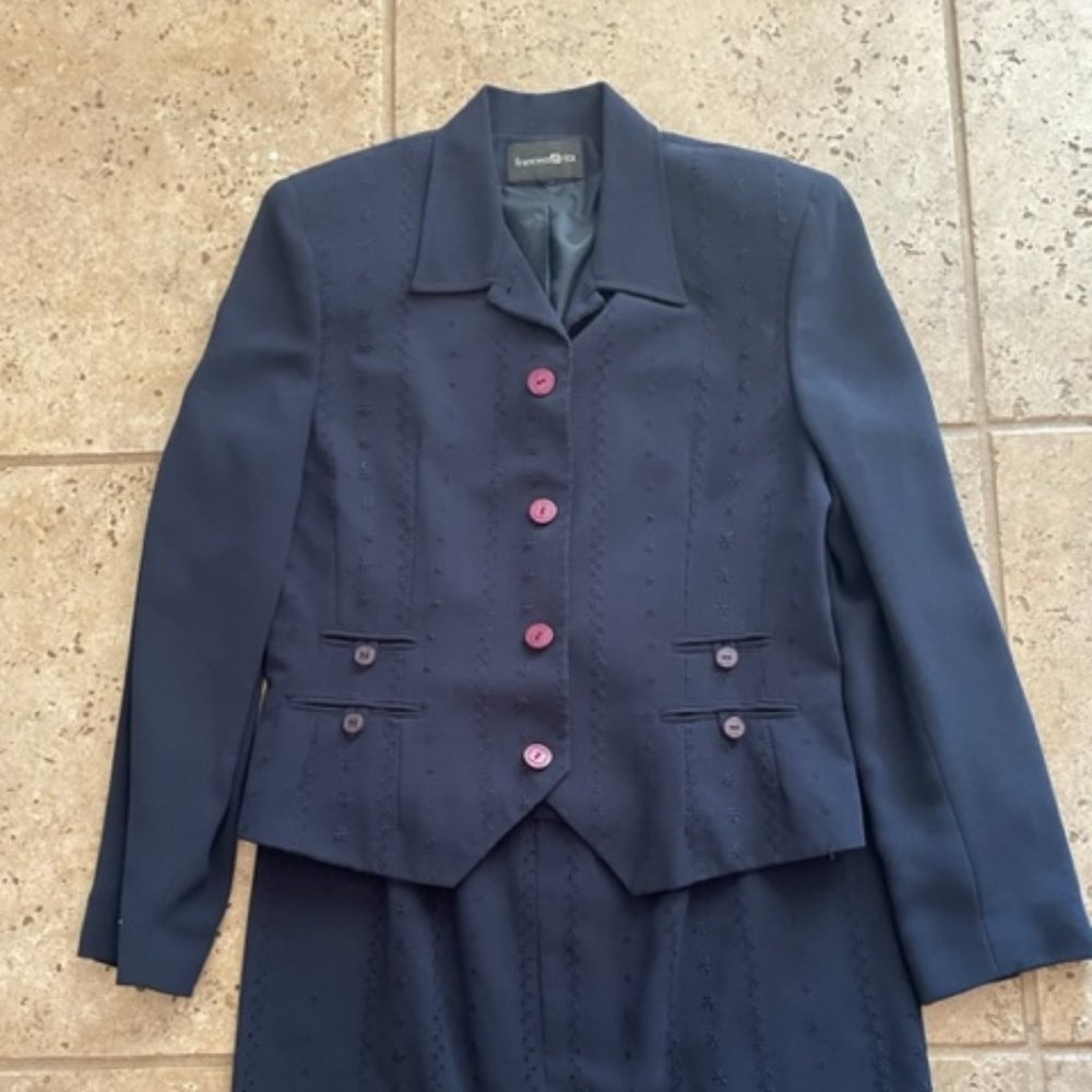 Vintage Navy eyelet suit